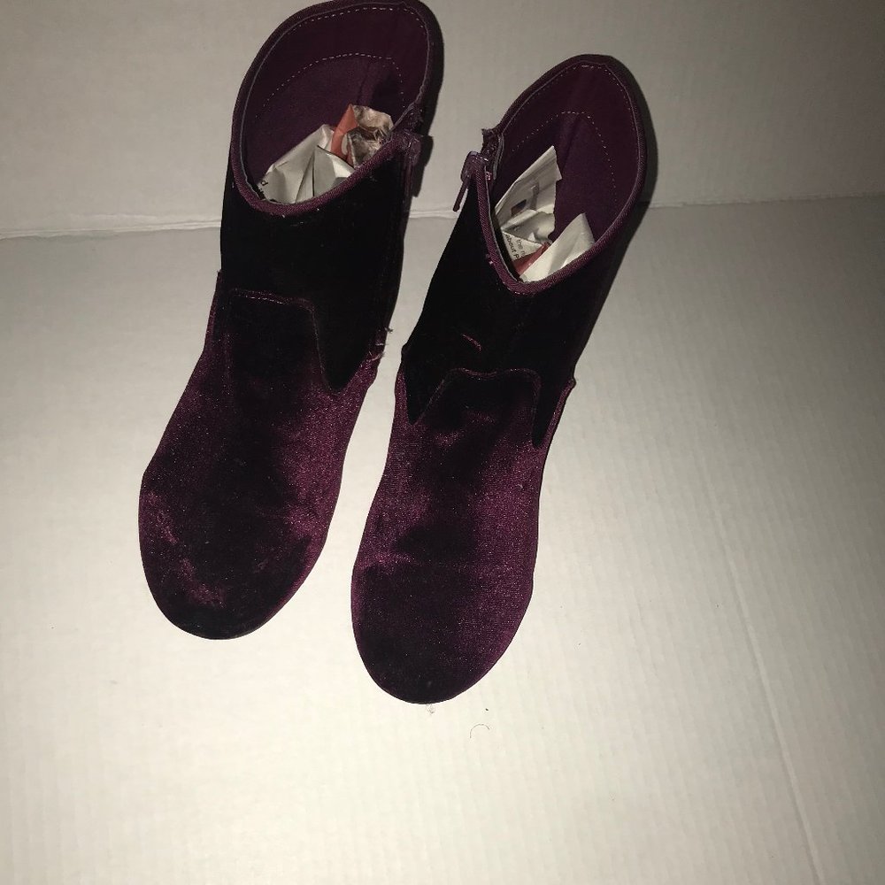 Velvet Purple Boots